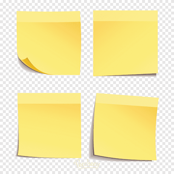 Желтый листок для заметок