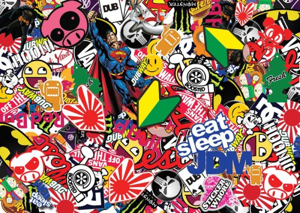 Наклейки для стикербомбинга поштучно