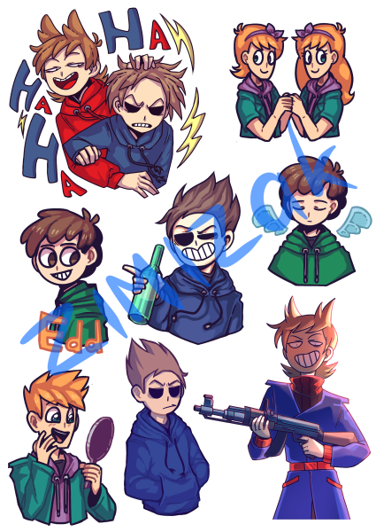 Стикеры Eddsworld Мэтт