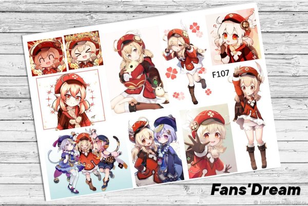 Наклейки Геншин Импакт Стикеры