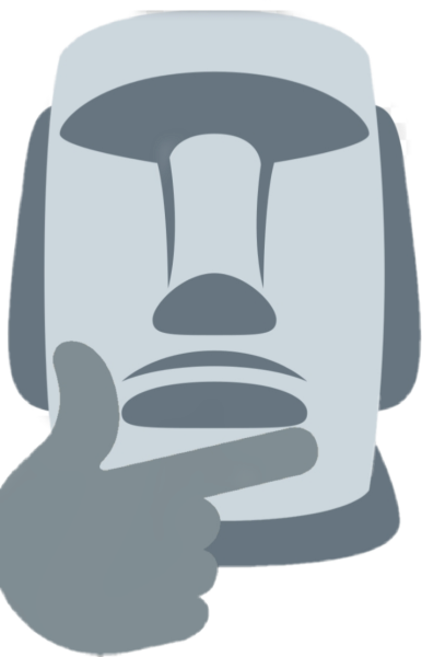 Статуя с острова Пасхи эмодзи