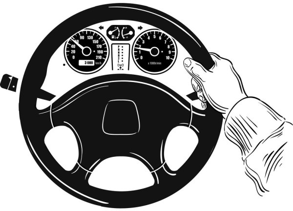 Руль автомобиля Графика