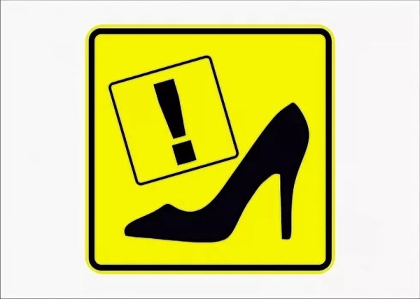 Наклейка на авто каблук