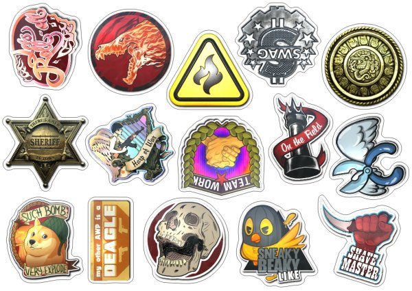 Дорогие наклейки в КС