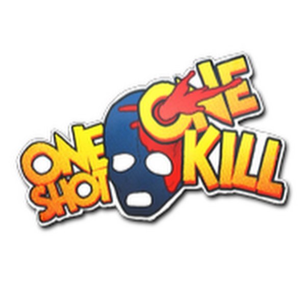 Наклейка one shot one Kill CS go