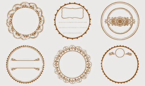 Круглая бирка