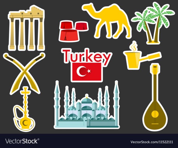 Векторные символы Турции