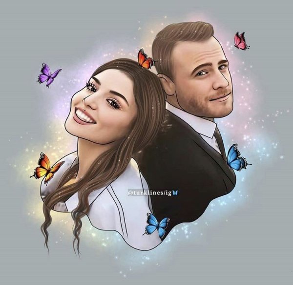 Эда и Серкан рисунок