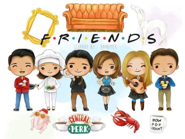 Надпись friends из сериала друзья