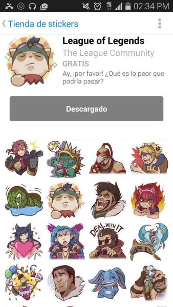 Стикеры лига легенд