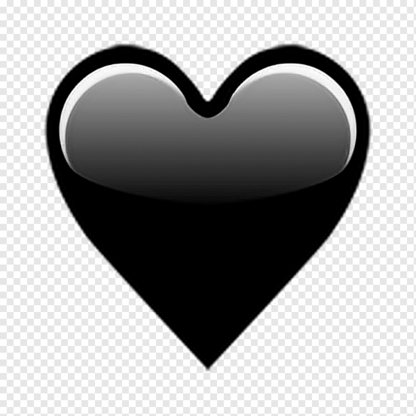 Сердечко черное