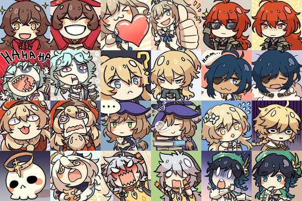 Наклейки Геншин Импакт