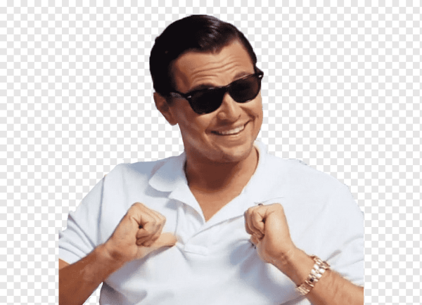 Волк с Уолл стрит стикер телеграм