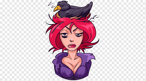 Стикеры телеграмм ведьма Моргана