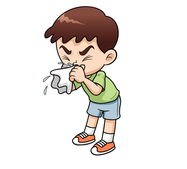 Человек с градусником