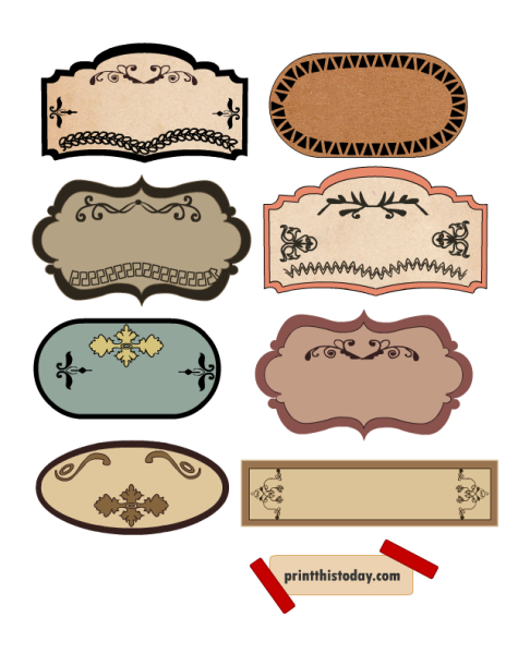 Винтажные этикетки