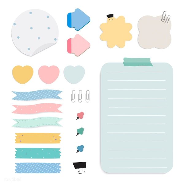 List blaknota вектор