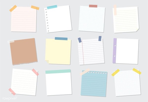 Стикер бумажный для заметок узкие