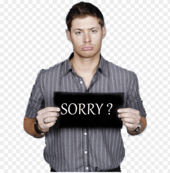 Парень с табличкой