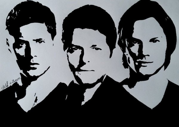 Сэм Винчестер силуэт