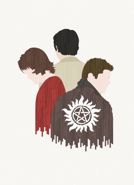 Рисунок в стиле Supernatural