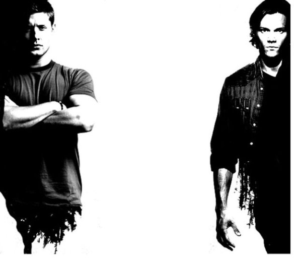 Братья Винчестеры сверхъестественное силуэт