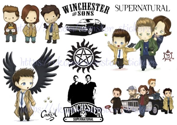 Стикеры сверхъестественное