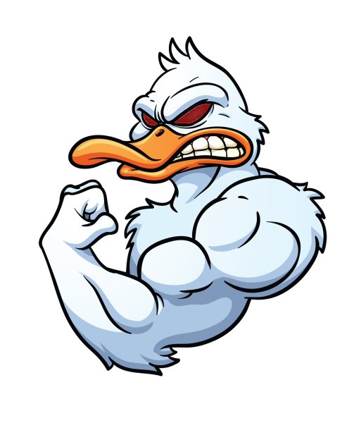 Дональд дак силач