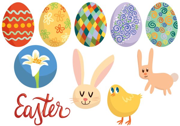 Векторный Пасхальный рисунок