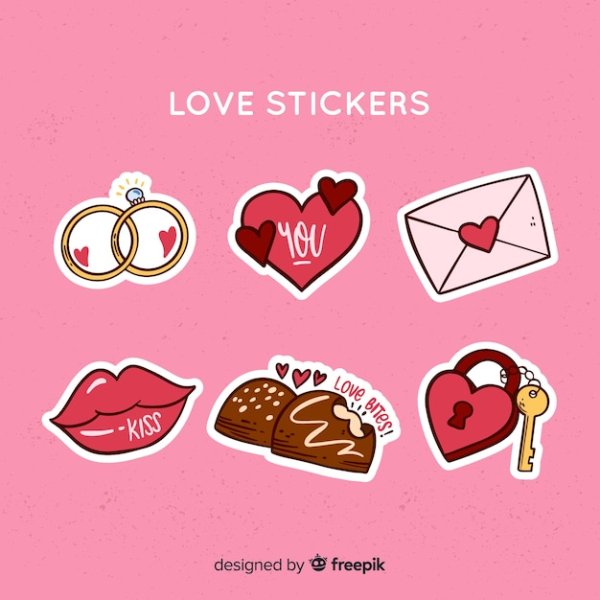 Стикеры любовь