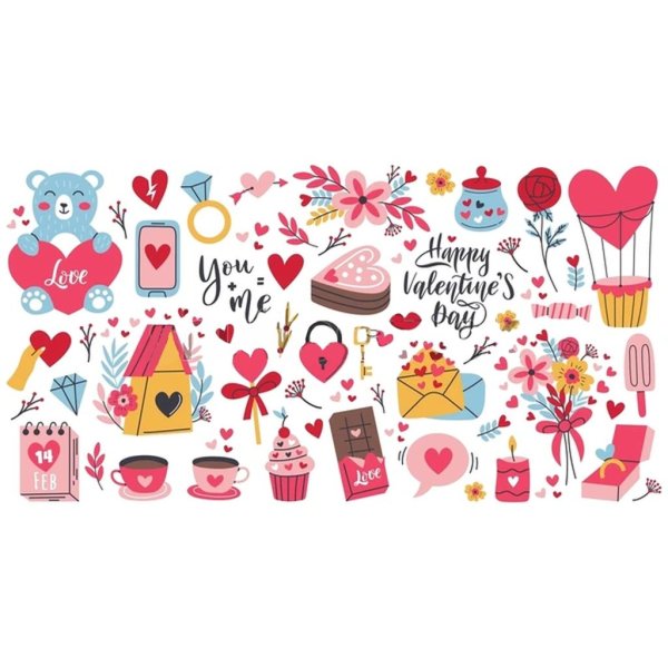 Стикеры с днем Святого Валентина