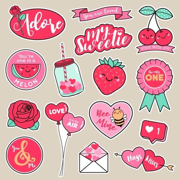 Girly Sticker Charts