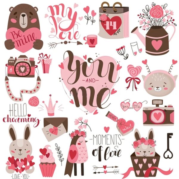 Романтические Стикеры