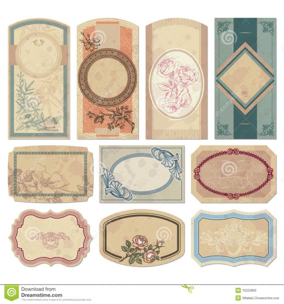 Винтажные векторные этикетки