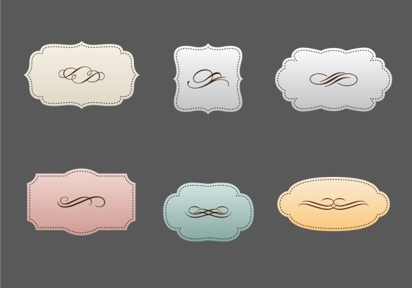 Формы табличек для надписей