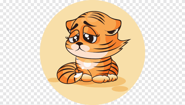 Тигр мультяш веселый и грустный