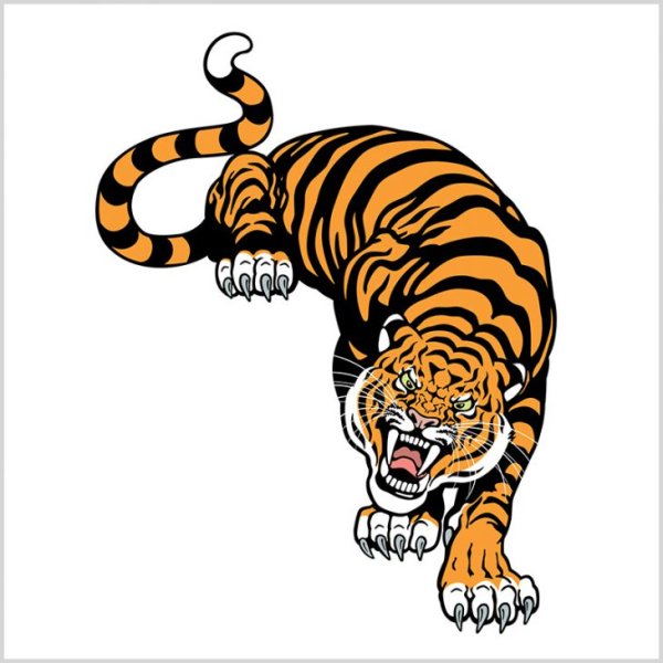 Наклейка тигр