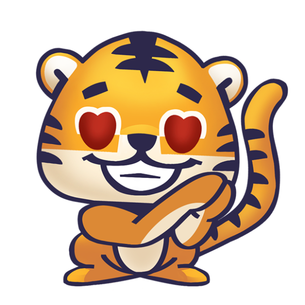 Стикер тигрица