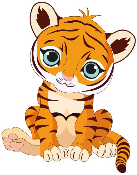 Тигренок мультяшный