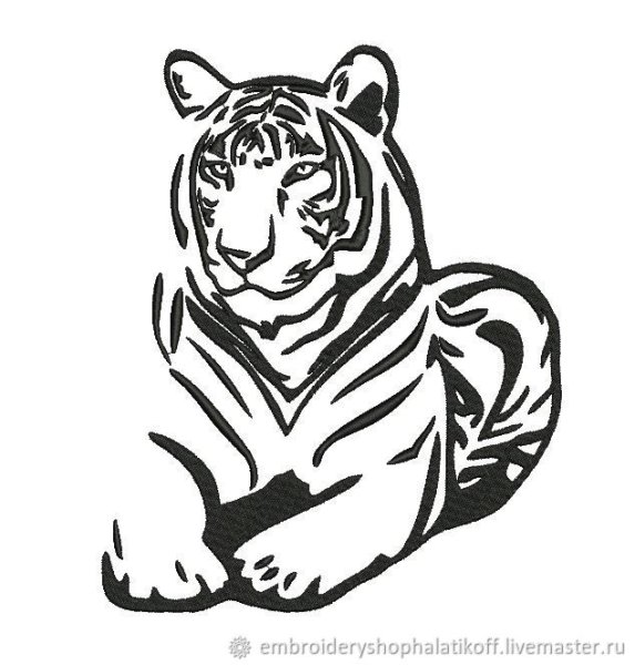 Наклейка тигр
