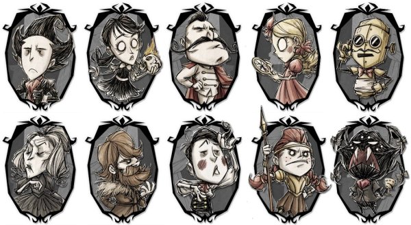 Don't Starve together герои