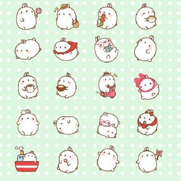 Кролик Моланг Стикеры