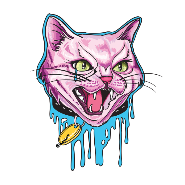 Кот арт вектор