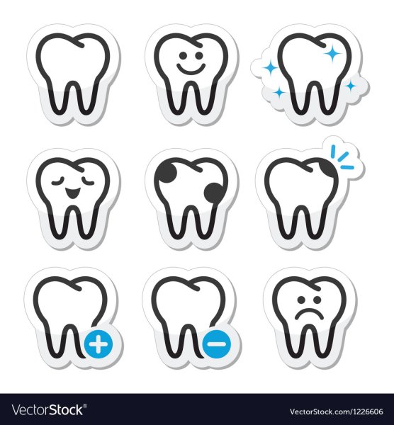 Зуб стилизация