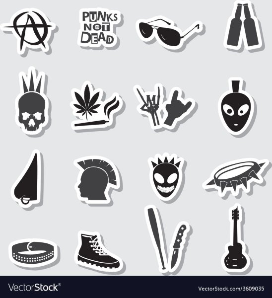 Идеи для наклеек панк
