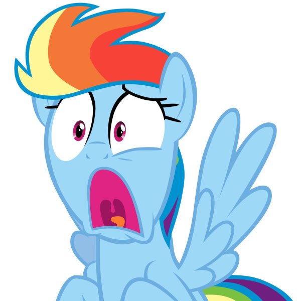 Рейнбоу Дэш испуганная