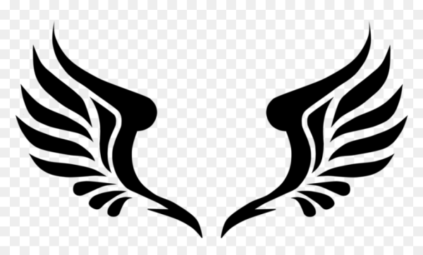 Стилизованное крыло для логотипа