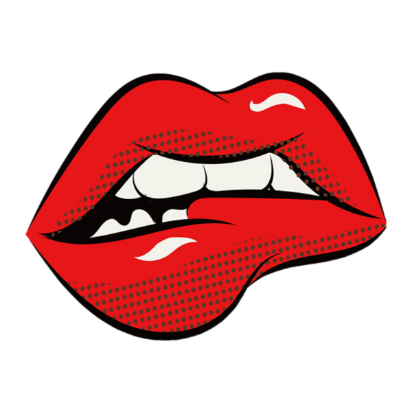 Губы в стиле поп арт