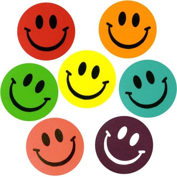 Разноцветные смайлики