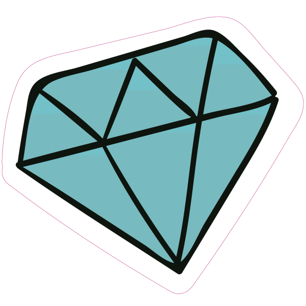 Алмаз стикер